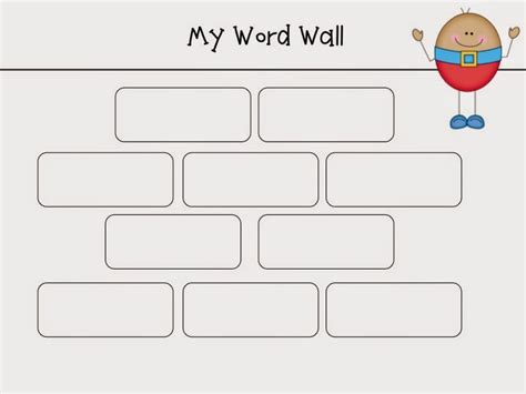 Blank Word Wall Template Free 6 Templates Example Templates