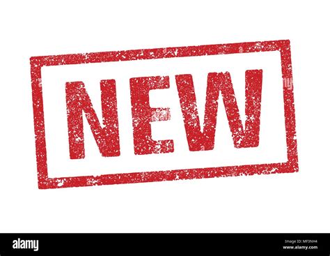 Vector Illustration Of The Word New In Red Ink Stamp Stock Vector Image