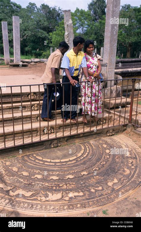 Famous Moonstone Sandakada Pahana Mahasen Palace Anuradhapura Sri