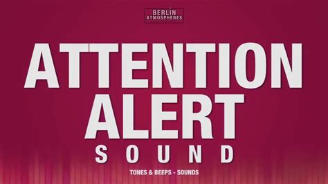 Attention Alert Sound Effect Warning Attention Alert Sounds Attention