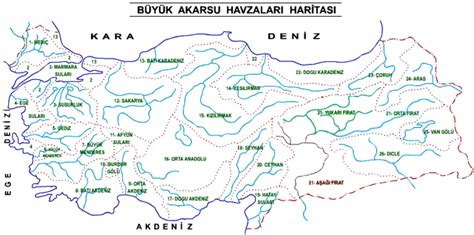 Hangi Akarsu Nereye Dökülür Türkiye deki Tüm Akarsular Maddeler Halinde