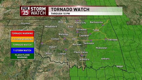 Tornado Watch Issued For Portions Of Oklahoma Kokh