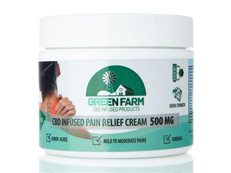 Green Farm Cbd Infused Pain Relief Cream Goalcast