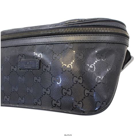 Gucci Gg Imprime Monogram Waist Bum Bag Black 233269 Us