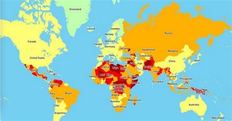 Mapped The Worlds Most Dangerous Countries To Travel To In 2020