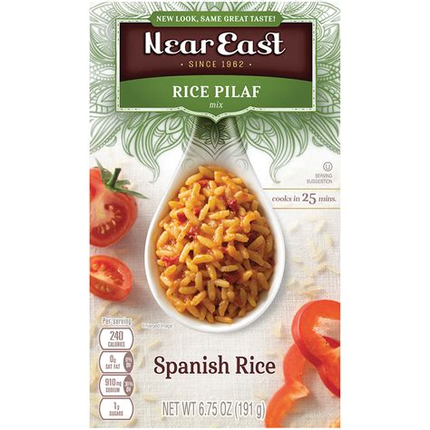 Shop for near east boxed meals at walmart.com. NEAR EAST SPANISH RICE PILAF 6.75 OZ BOX