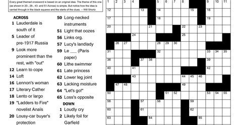 Here we have another image printable ny times sunday crossword puzzles printable featured under new york times crossword puzzle printable printable. 11 Remarkable Crosswords for New Solvers - The New York Times