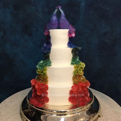 Pin On Lgbt Wedding Cakes And Rainbow Wedding Cakes By Who Made The Cake