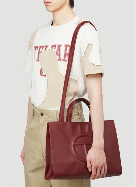 Telfar Medium Shopping Bag In Red Ln Cc