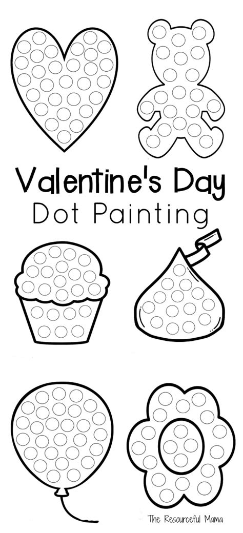 Valentines Day Dot Painting The Resourceful Mama