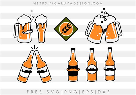Free Beer SVG, PNG, EPS & DXF by Caluya Design