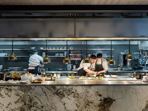At Six Hotel Stockholm Restaurant Kitchen Design Open Kitchen