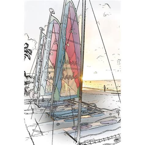 Treklens Sailboat Sketch Photo Liked On Polyvore Sketchbook