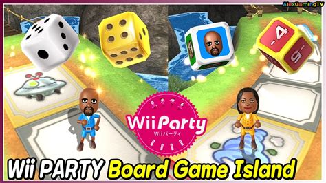 wii party board game island standard com matt vs yoshi vs shouta vs maria alexgamingtv