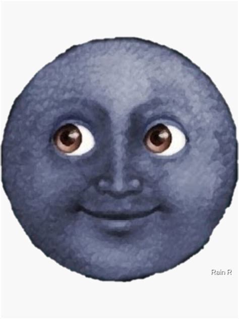 Moon Emoji Sticker By Lorraun Redbubble