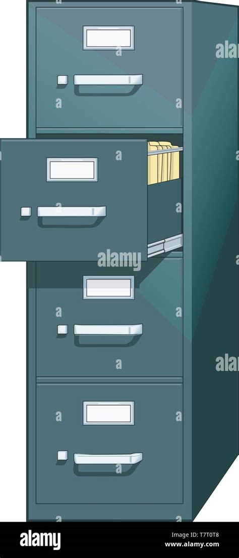 Filing Cabinet Vector Illustration Stock Vector Image Art Alamy
