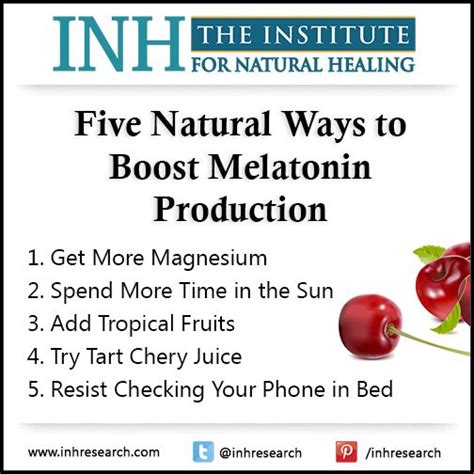 Natural Ways To Boost Melatonin Production Natural Healing Natural Health Breakthroughs