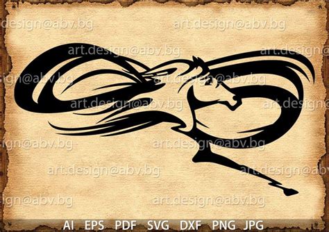 Download Vector HORSE infinity SVG DXF ai eps pdf png jpg | Etsy ...