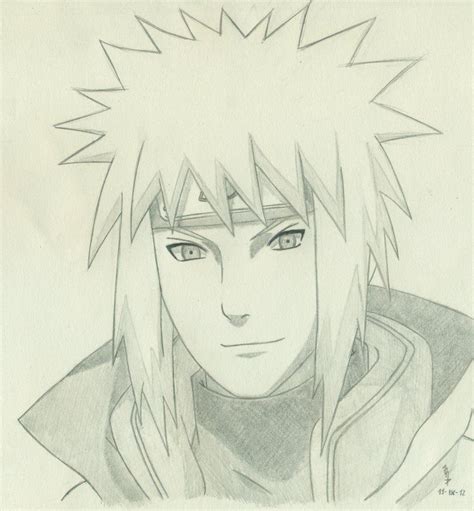 Yondaime Hokage Namikaze Minato Naruto Drawings Easy Naruto Sketch