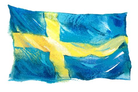 Swedish Flag Collage Stock Illustration Illustration Of National