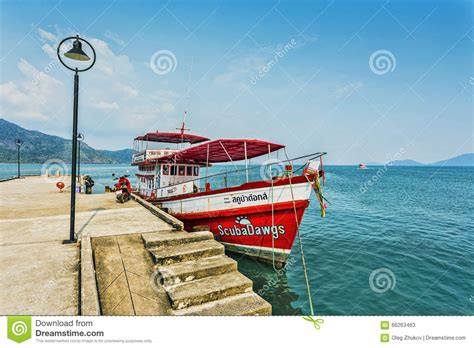 Ships In Thailand On The Island Of Koh Chang Editorial Stock Photo Image Of Province Beach