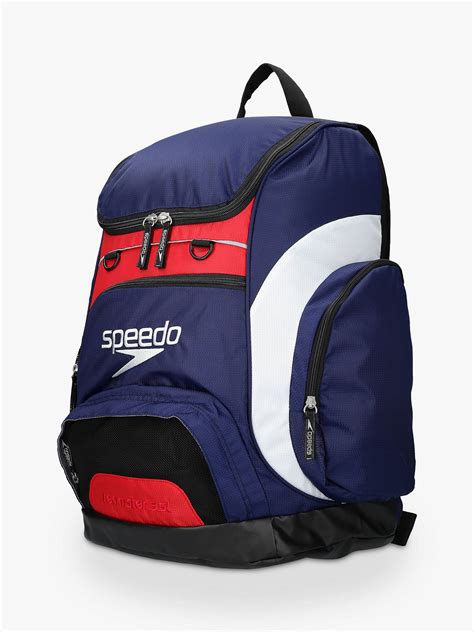 Speedo Teamster Swim Backpack Navy Red White At John Lewis And Partners