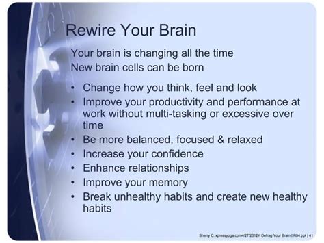 Defrag Your Brain