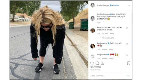 Jessica Simpson Exercising Again 8days