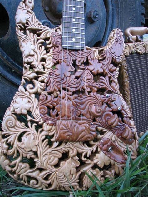 Beautiful Carved Guitar Guitar Tips Guitar Art Music Guitar Cool Guitar Guitar Body Power