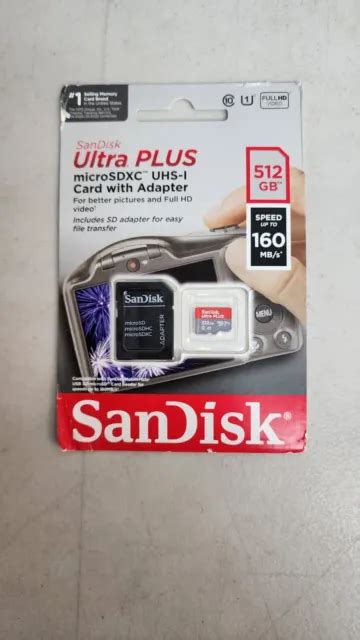 Sandisk Ultra Plus Microsdxc Uhs 1 Card With Adapter 512 Gb Speed Up To