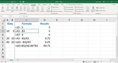 How To Subtract Two Or More Numbers In Excel