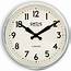 Smiths Retro Arabic Chrome Wall Clock 38cm
