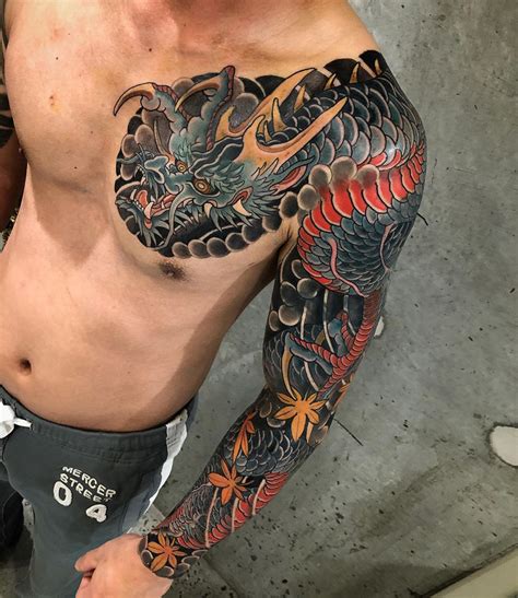 Update More Than 68 Japanese Dragon Tattoo Sleeve Super Hot In Cdgdbentre