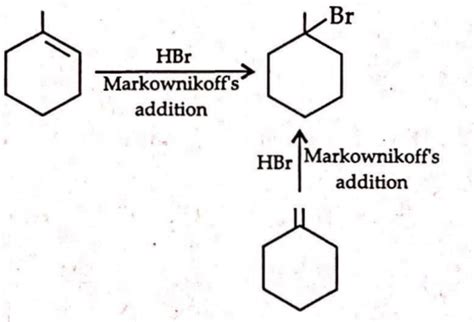 1 Bromo 1 Methylcyclohexane Can Be Obtained By The Addition Of HBr On