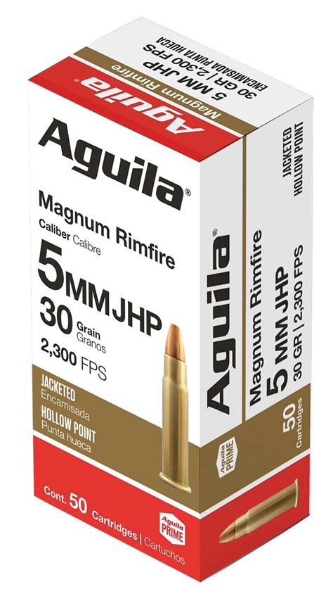 Aguila Target And Range Rimfire 5mm Rem Rimfire Mag 30 Gr Jacketed Hollow