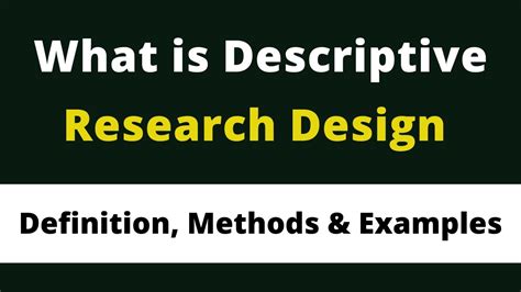 What Is Descriptive Research Design L Definition L Methods And Examples