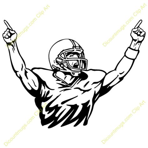 Football Player Clipart Black And White Free Download On Clipartmag