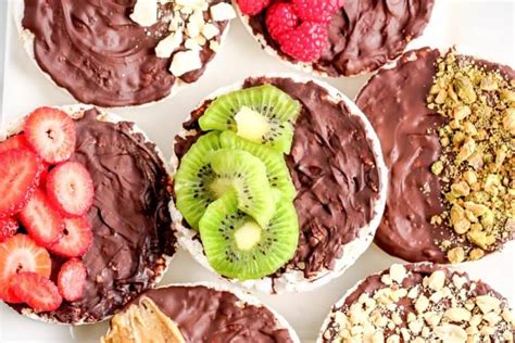 Chocolate Covered Rice Cakes Happy Food Healthy Life