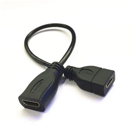 Hdmi Female A Type To Mini Hdmifemale C Type Adapter Cable 03m In