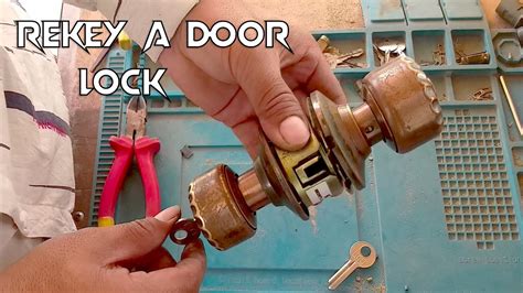 How To Rekey A Door Lock Youtube