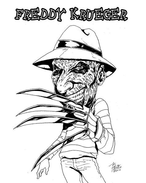 Printable Freddy Krueger Coloring Pages