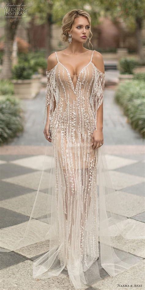 Completely See Through Wedding Dresses New Wedding Dress Trend Leaves