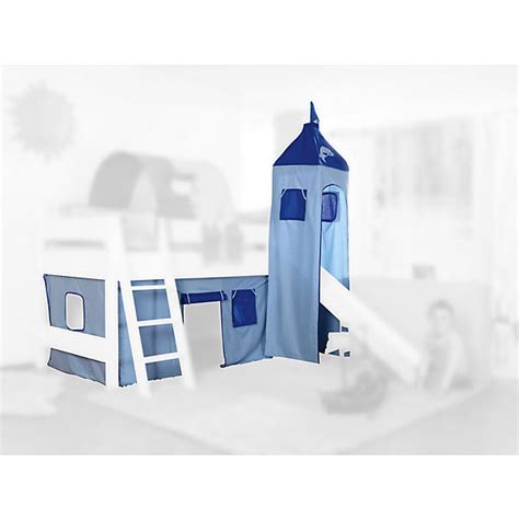 Turm dschungel für spielbett hochbett etagenbett. Vorhangset mit Turm für Spielbetten, Delphin blau, Relita ...