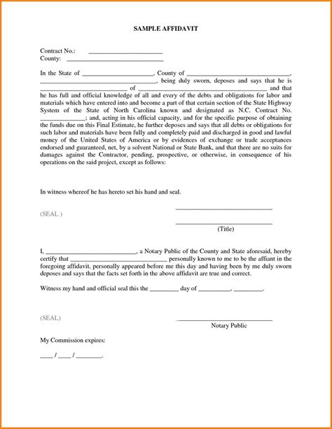 Affidavit Of Support Sample Letter For Spouse Cover Letters