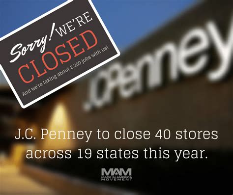 Jc Penney To Close 40 Stores In 2015 Taking Jobs With Them