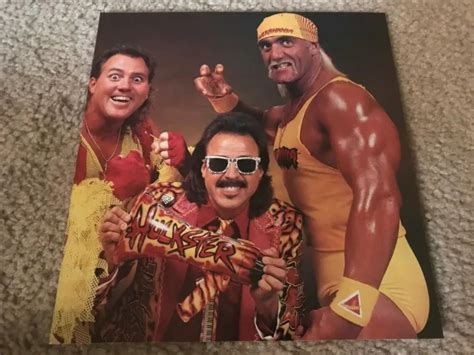 Vintage Wwf Hulk Hogan Brutus The Barber Beefcake Jimmy Hart Pinup Photo 1990s 5 99 Picclick