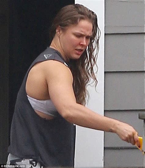 Ronda Rousey Pictured Following Second Ufc Defeat After Her House Was Vandalized Daily Mail
