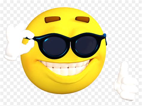 Emoji With Sunglasses And Thumbs Up Hd Png Download 1280x853