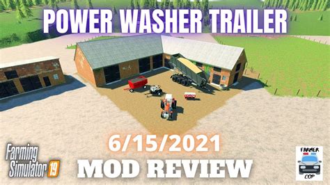 POWER WASHER TRAILER Mod Review For Farming Simulator YouTube