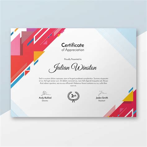 Certificate Photoshop Template Free Free Printable Templates